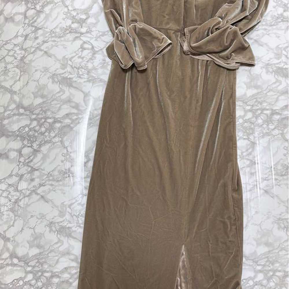 AMERI 2WAY CURVE VELOURS DRESS - image 8