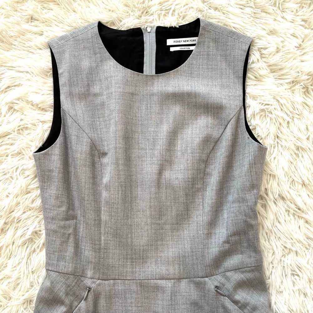 Foxey New York Sleeveless One-Piece Dress Gray Si… - image 3