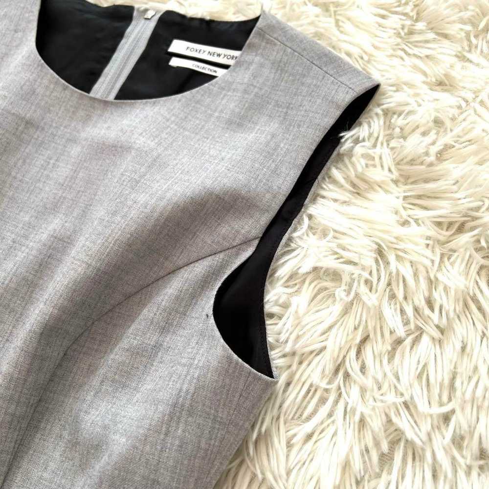 Foxey New York Sleeveless One-Piece Dress Gray Si… - image 5