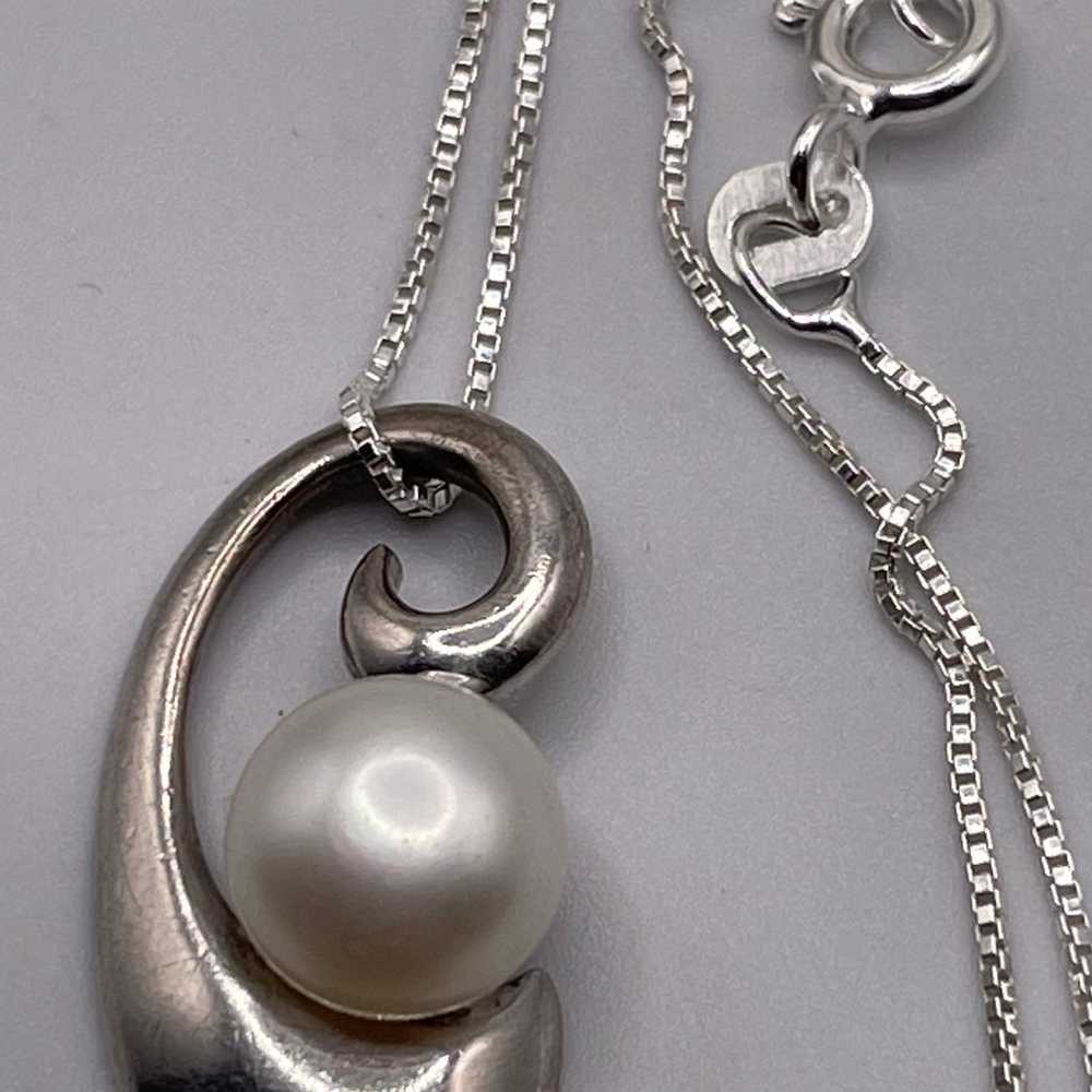 Carolyn Pollack Sterling Pearl Necklace - image 7