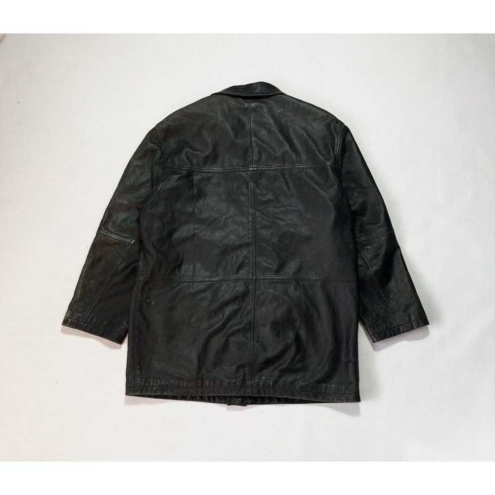 Burberry × Leather Jacket × Vintage Vintage 90's … - image 11