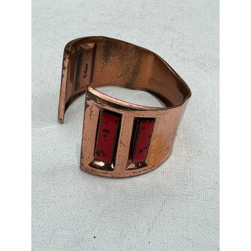 Vintage Matisse Renoir Modernist Cuff Bracelet - image 3