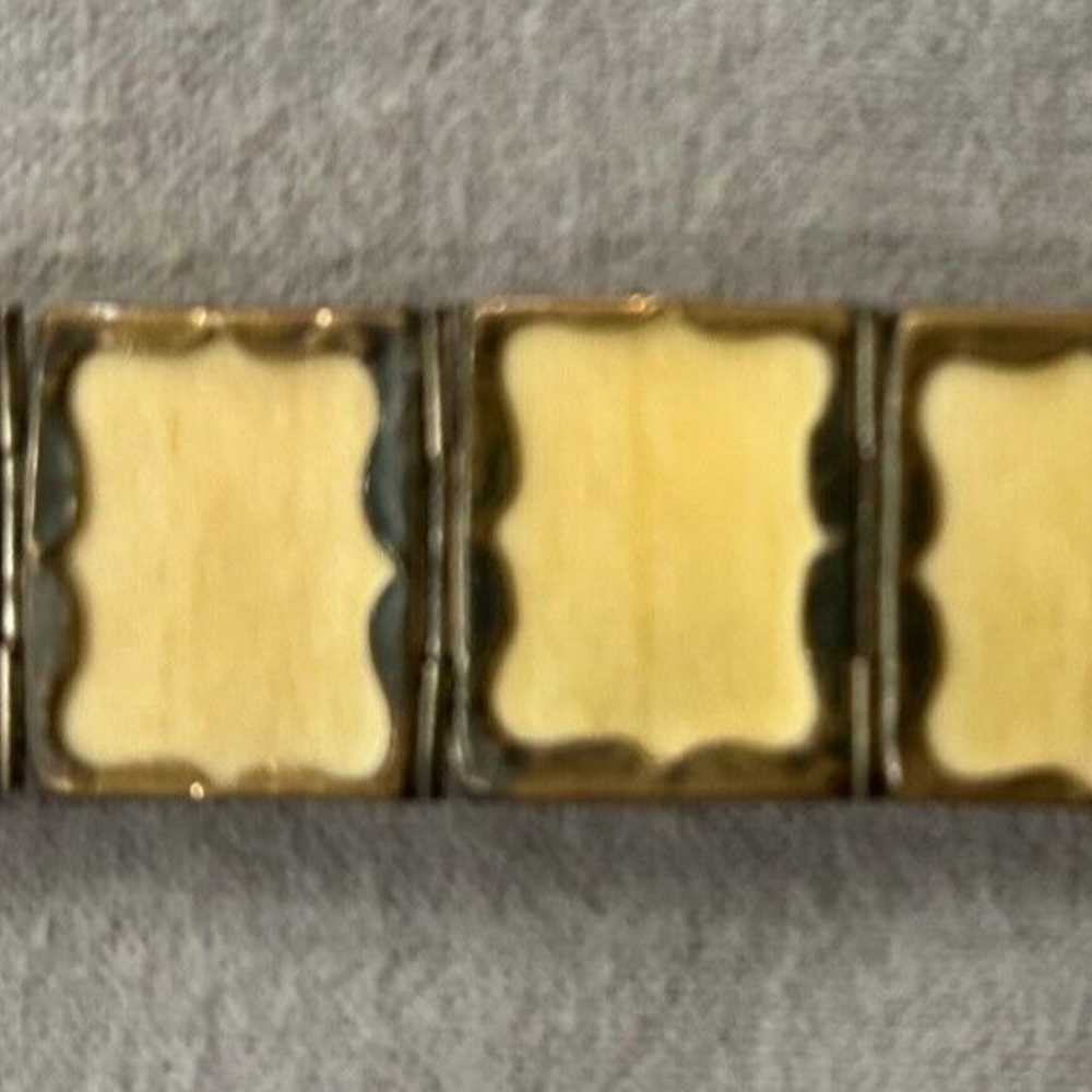 Vintage Japanese Shakudo Panel Bracelet 7.25" - image 11