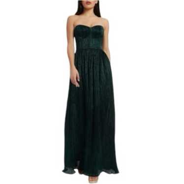 Dress the Population Green Strapless Gown Size L