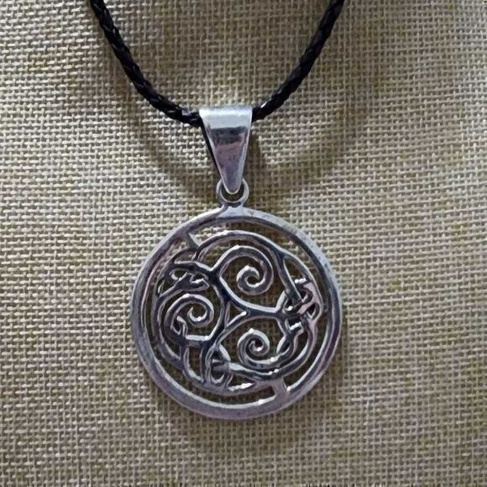 Silpada sterling silver 925 Celtic knot necklace … - image 3