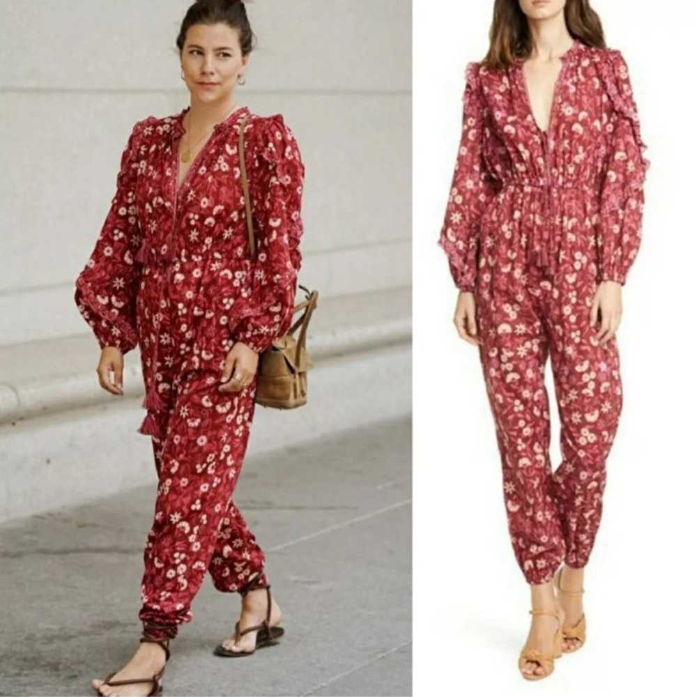 Ulla Johnson Delphine Floral Long-Sleeve Jumpsuit… - image 3