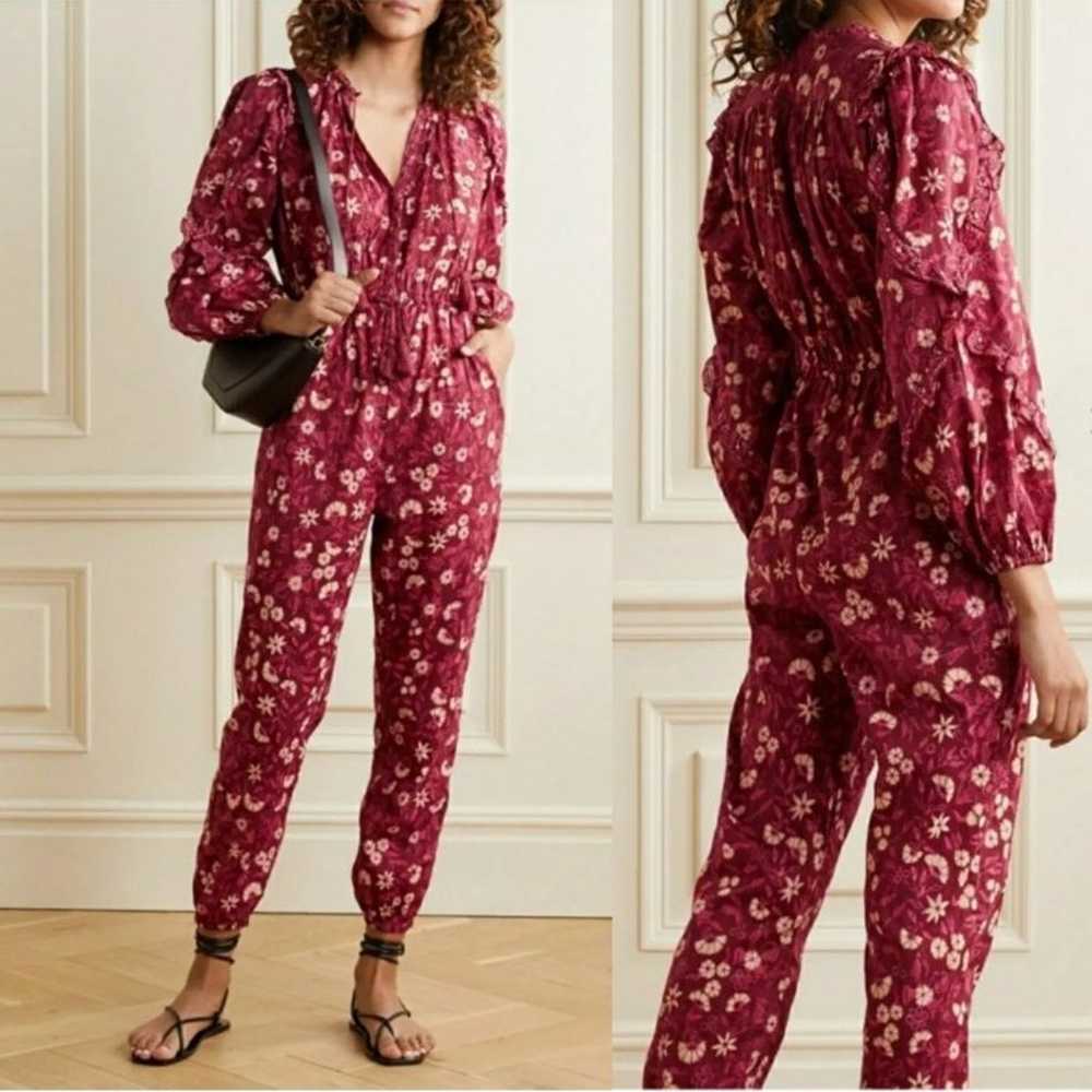 Ulla Johnson Delphine Floral Long-Sleeve Jumpsuit… - image 4