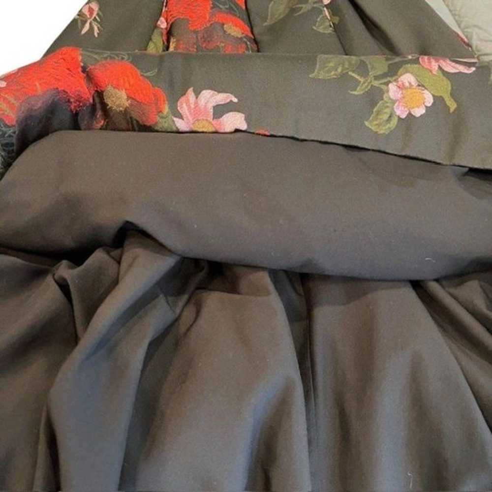 Hutch Marilyn High Low Dress Black Bodice Floral … - image 11