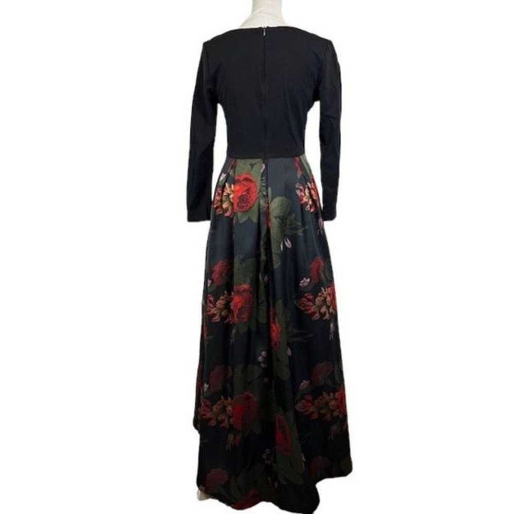 Hutch Marilyn High Low Dress Black Bodice Floral … - image 7