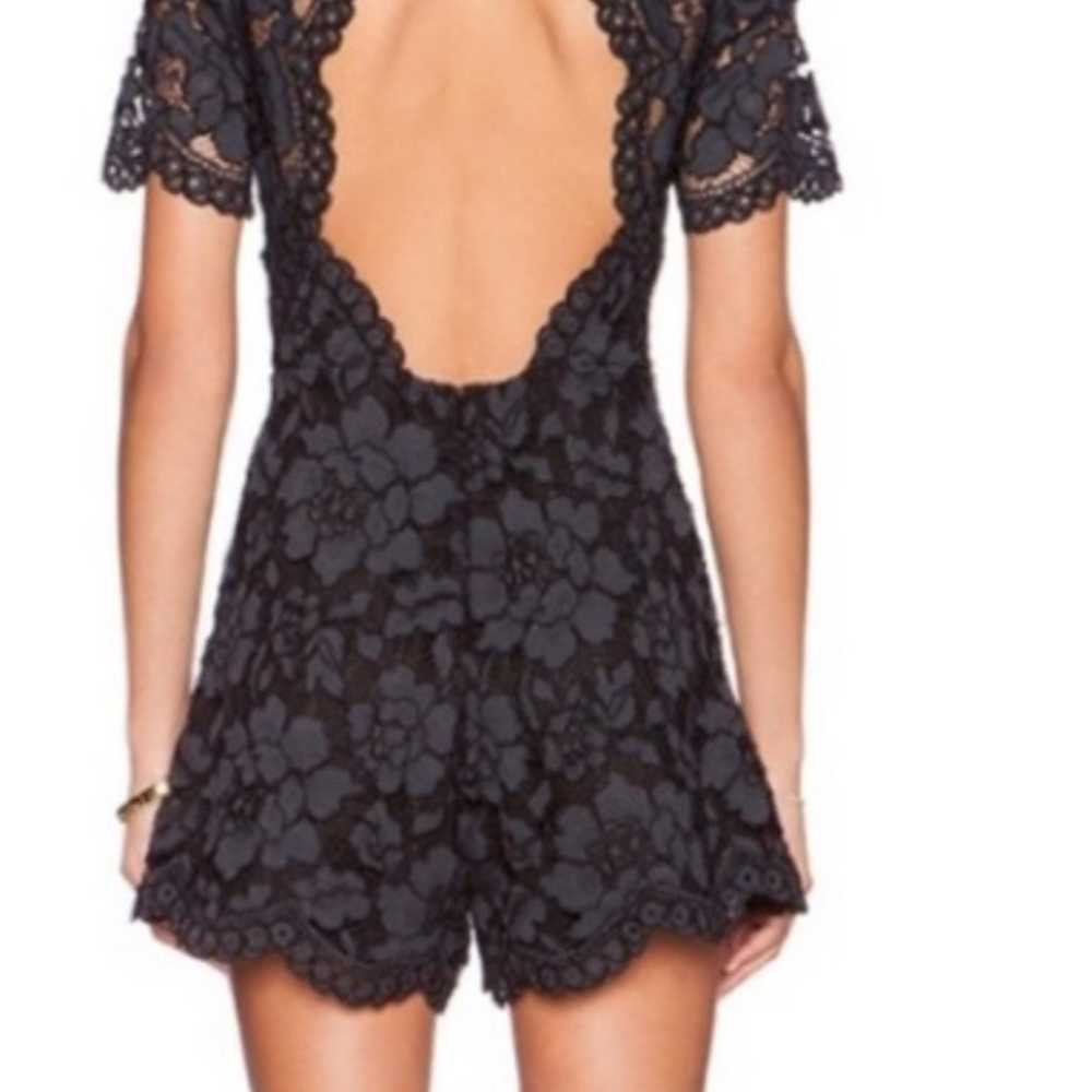 ALEXIS lace romper with open back - image 2