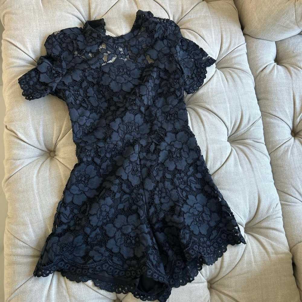 ALEXIS lace romper with open back - image 3