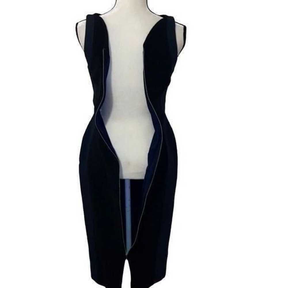 Antonio Berardi Abstract Sleeveless Crepe Sheath … - image 10