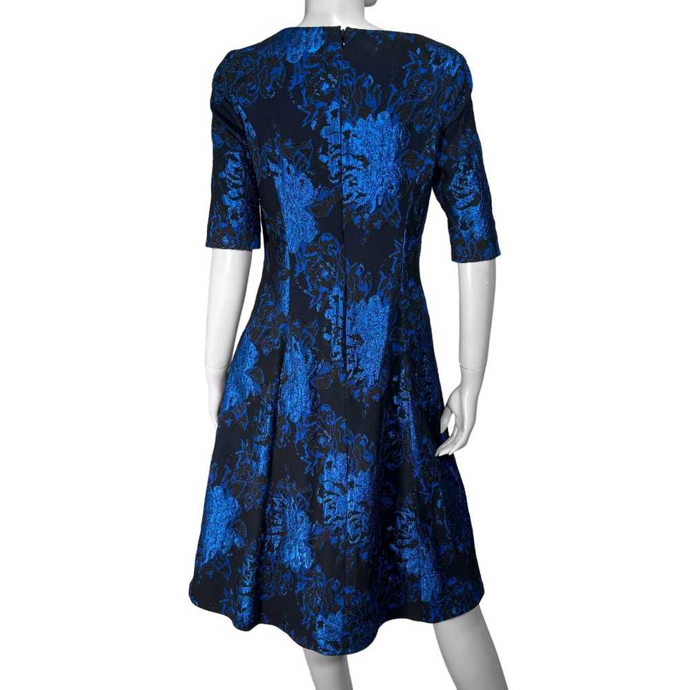 Teri Jon Metallic Jacquard Cocktail Dress, Fit & … - image 3