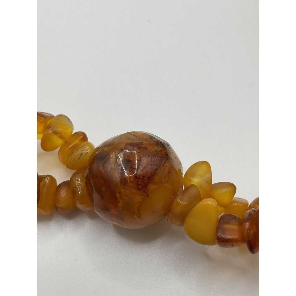 Vintage Baltic Amber Necklace Double Strand Large… - image 7