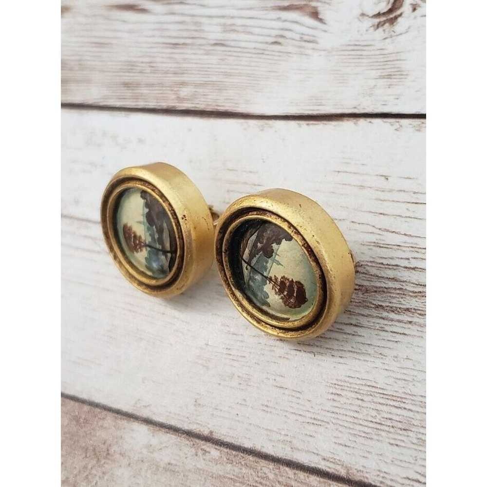 Vintage Clip On Earrings - 1/20 14K GF Stunning S… - image 2