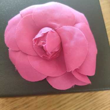 Chanel Camellia Corsage Brooch Vintage Pink Flower