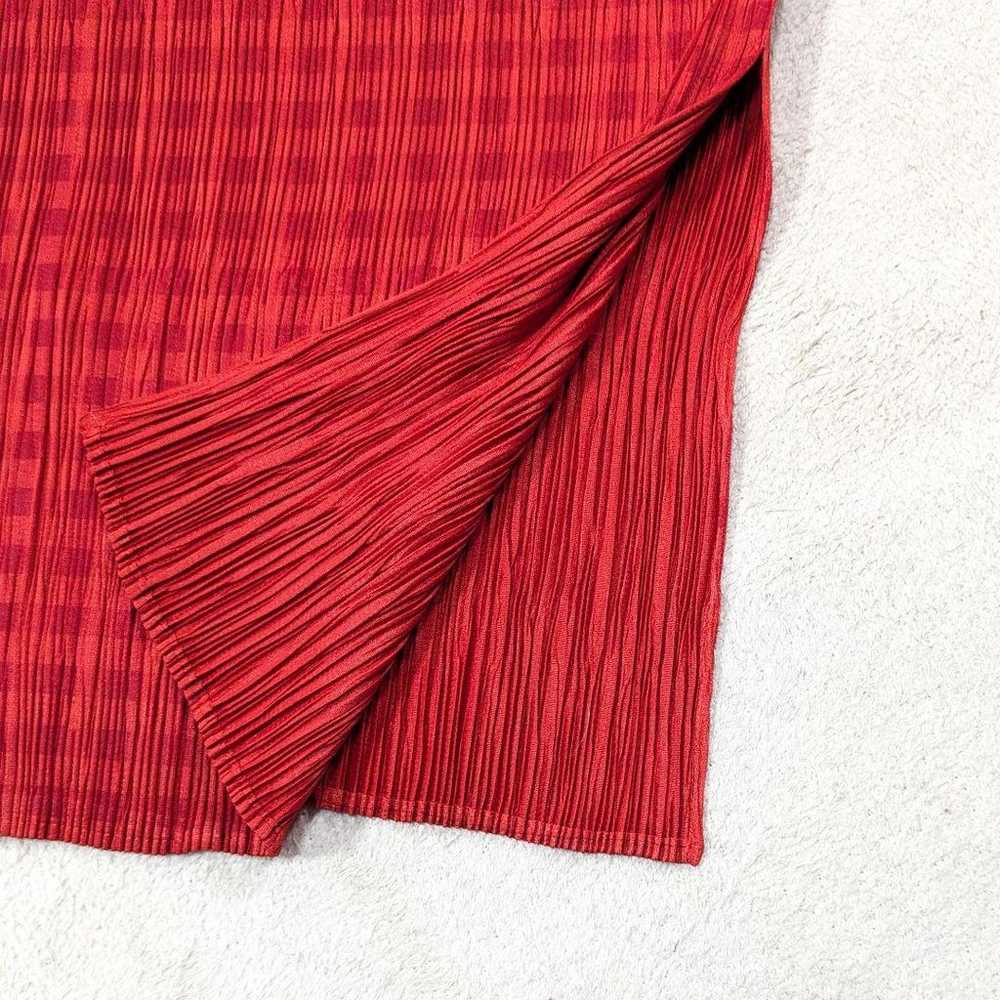 Pleats Please Issey Miyake Check × Solid Pleated … - image 6