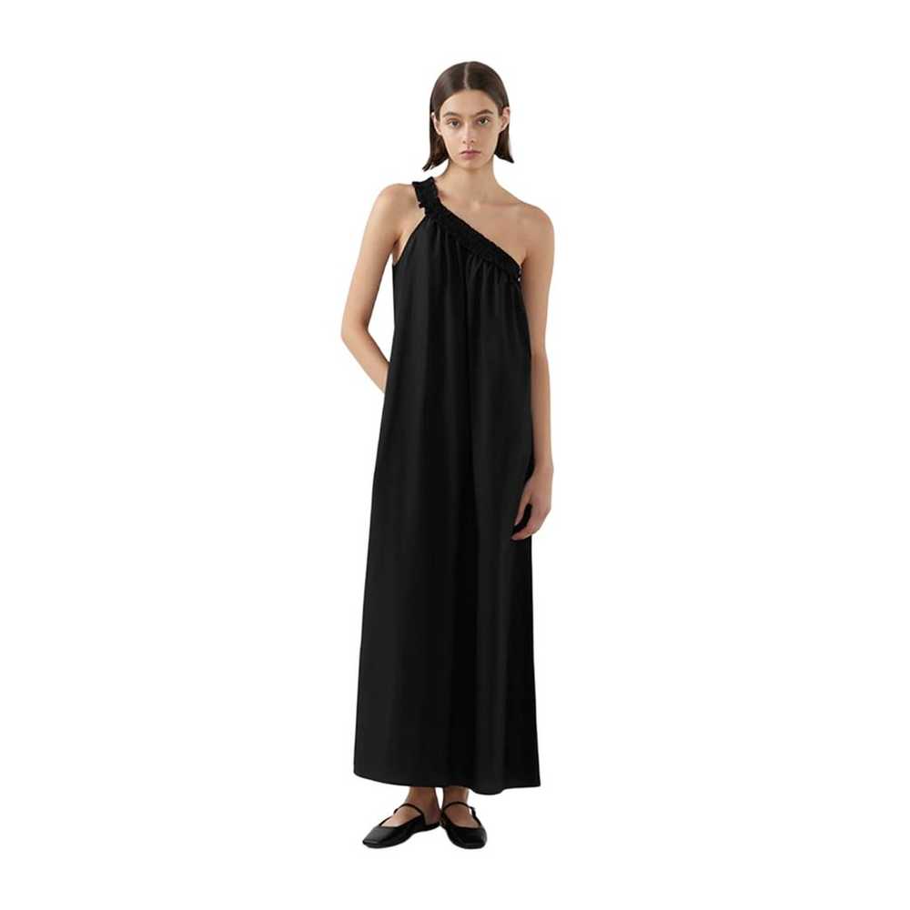 Bird and Knoll Donatella Dress Black One Shoulder… - image 1