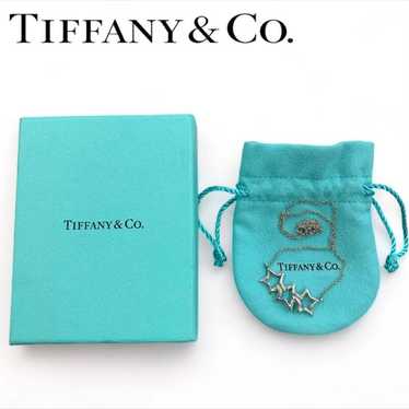 Tiffany & Co. Triple Star Necklace with Box and Ba