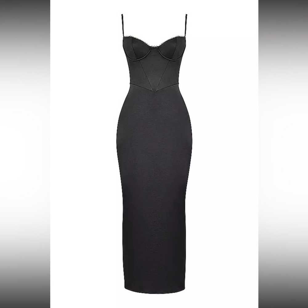 HOUSE OF CB Stefania Black Corset Maxi Dress Size… - image 3