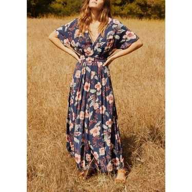 Christy orders Dawn “Dawn Dress” Blue Rayon with White Flower Print Size