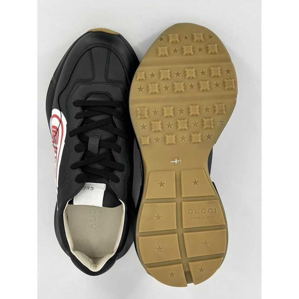 Gucci Rhyton leather low trainers - image 9