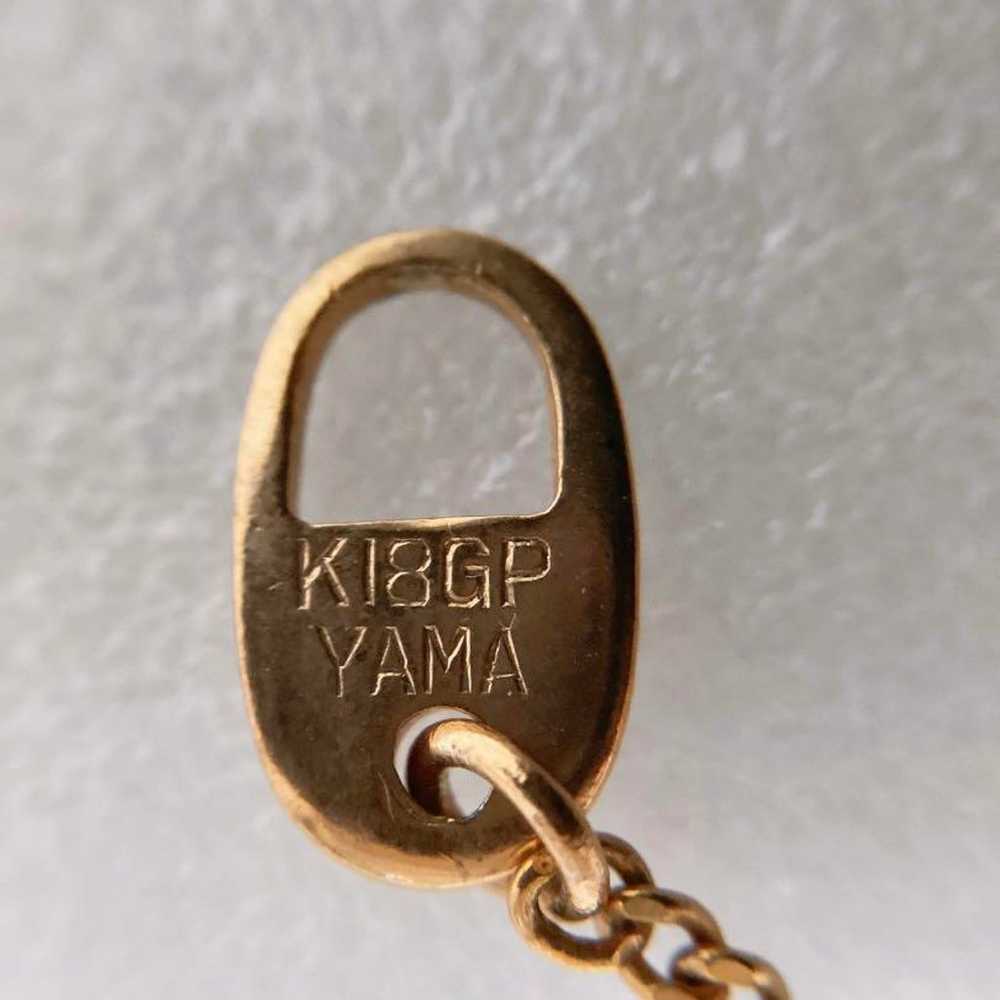 Heisei Retro Vintage Gold K18 GP YAMA Heart-shape… - image 7