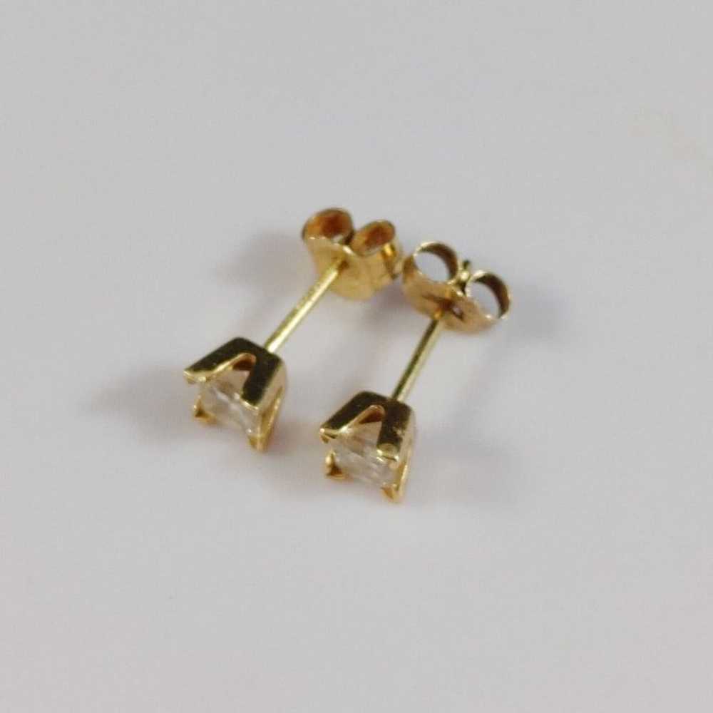 14K Sapphire Earrings - image 3