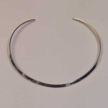 Mexico 925 Sterling Silver Choker Collar Necklace - image 1