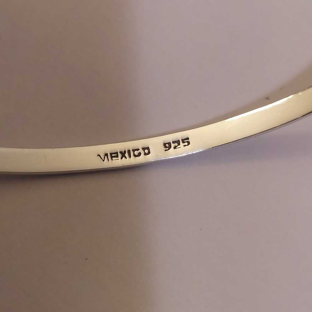 Mexico 925 Sterling Silver Choker Collar Necklace - image 6