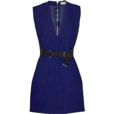 Mugler Deep Blue Bonded Tailor Structured A Line … - image 1