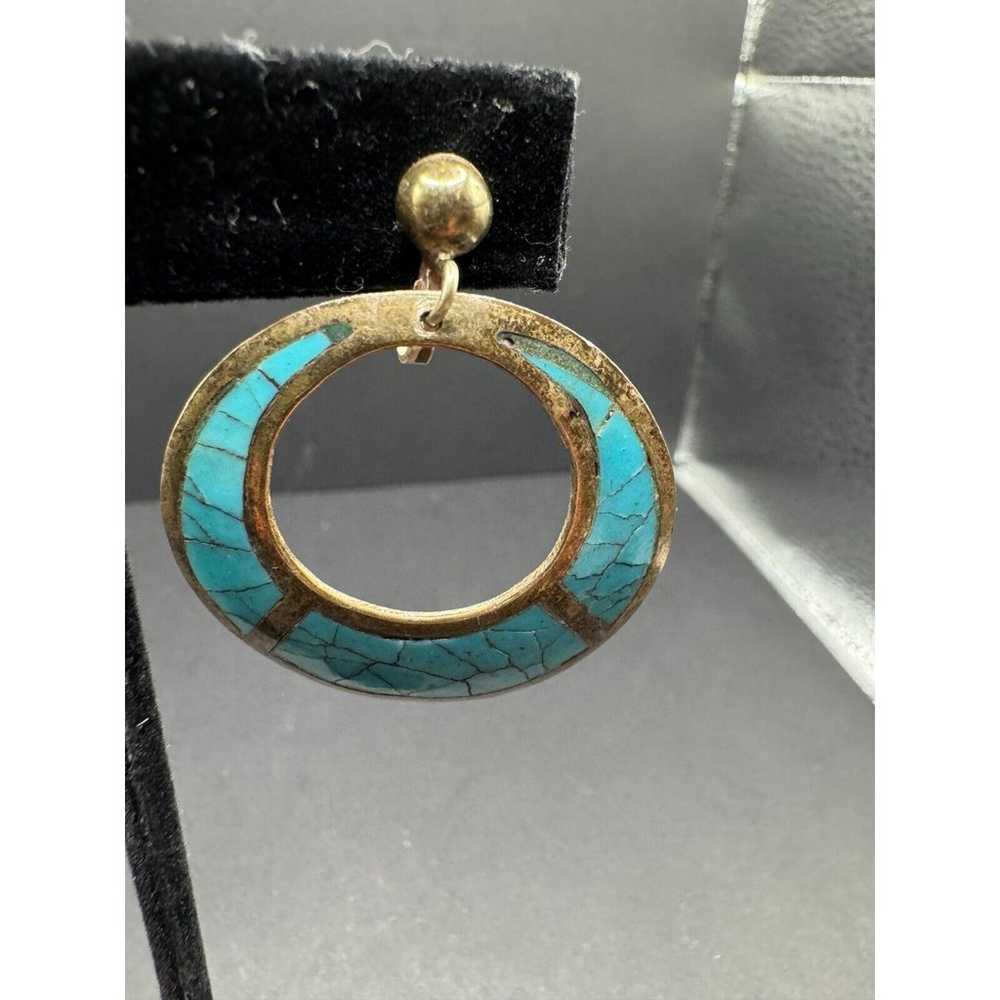 Vintage Taxco Mexico 925 Sterling Silver Turquois… - image 3