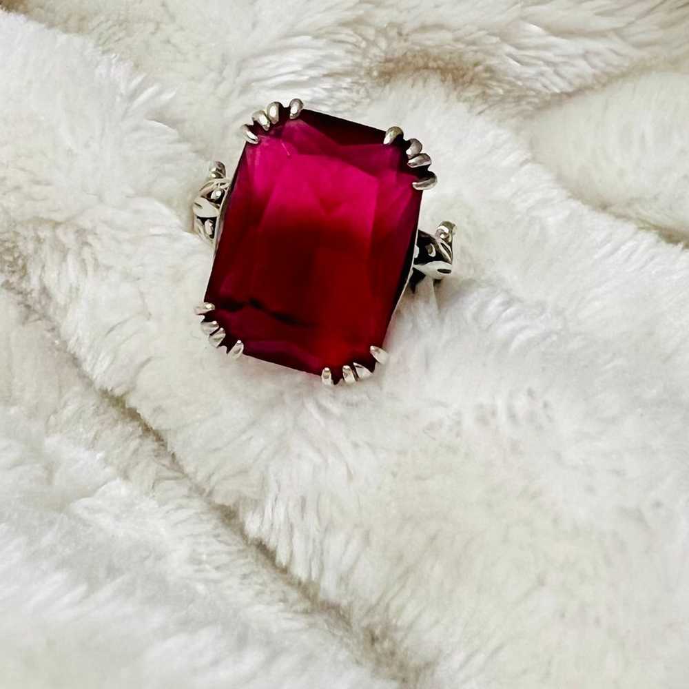 Ruby Ring Sterling Silver - image 5