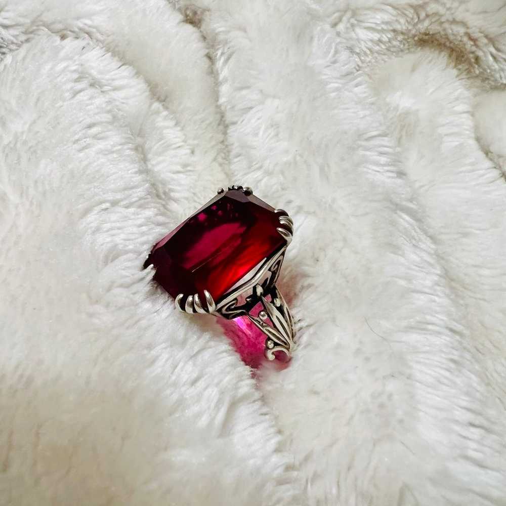 Ruby Ring Sterling Silver - image 8