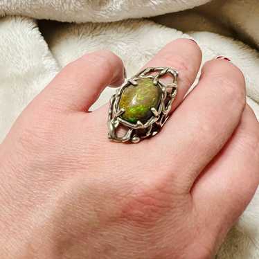 Opal Ring Sterling silver handmade - image 1