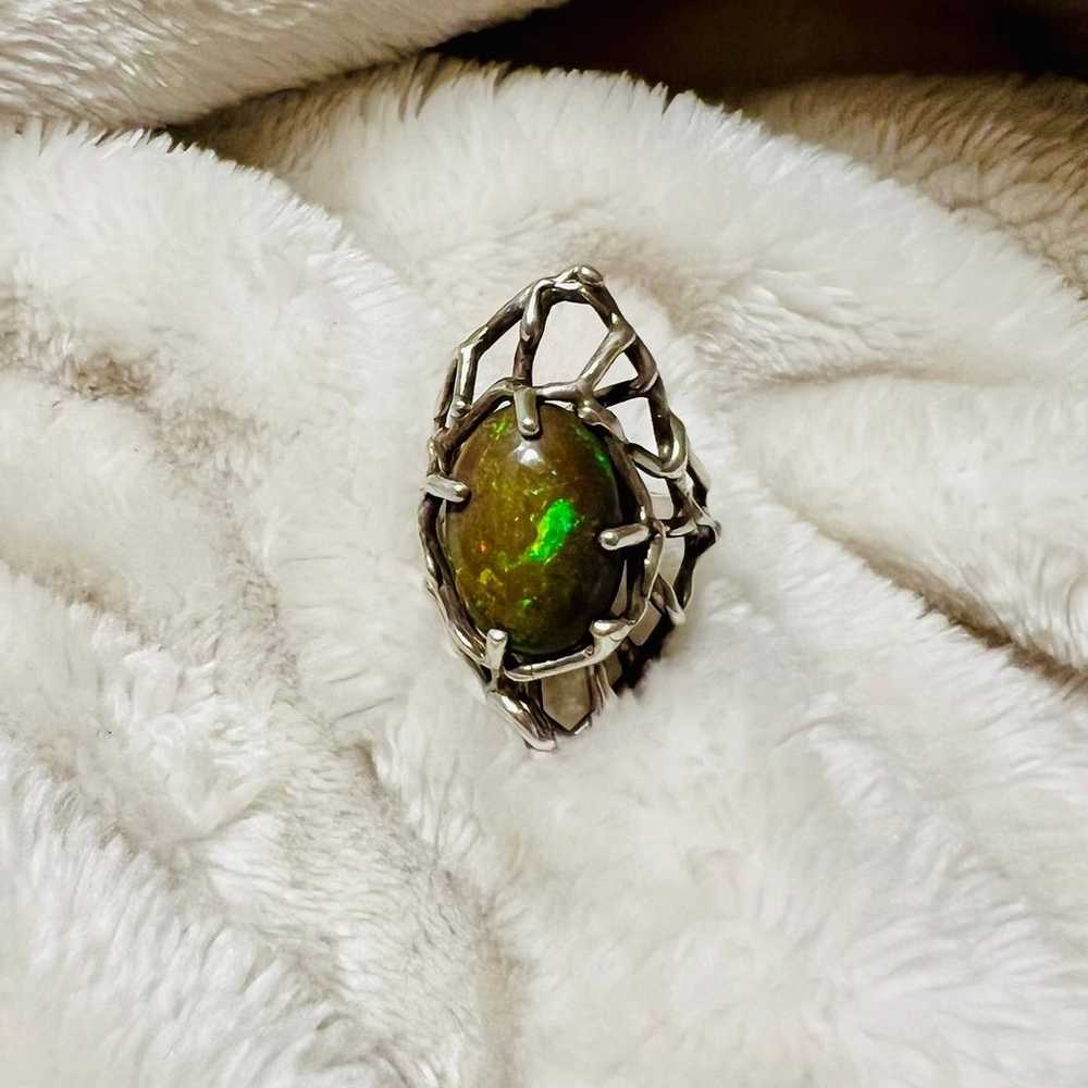 Opal Ring Sterling silver handmade - image 4