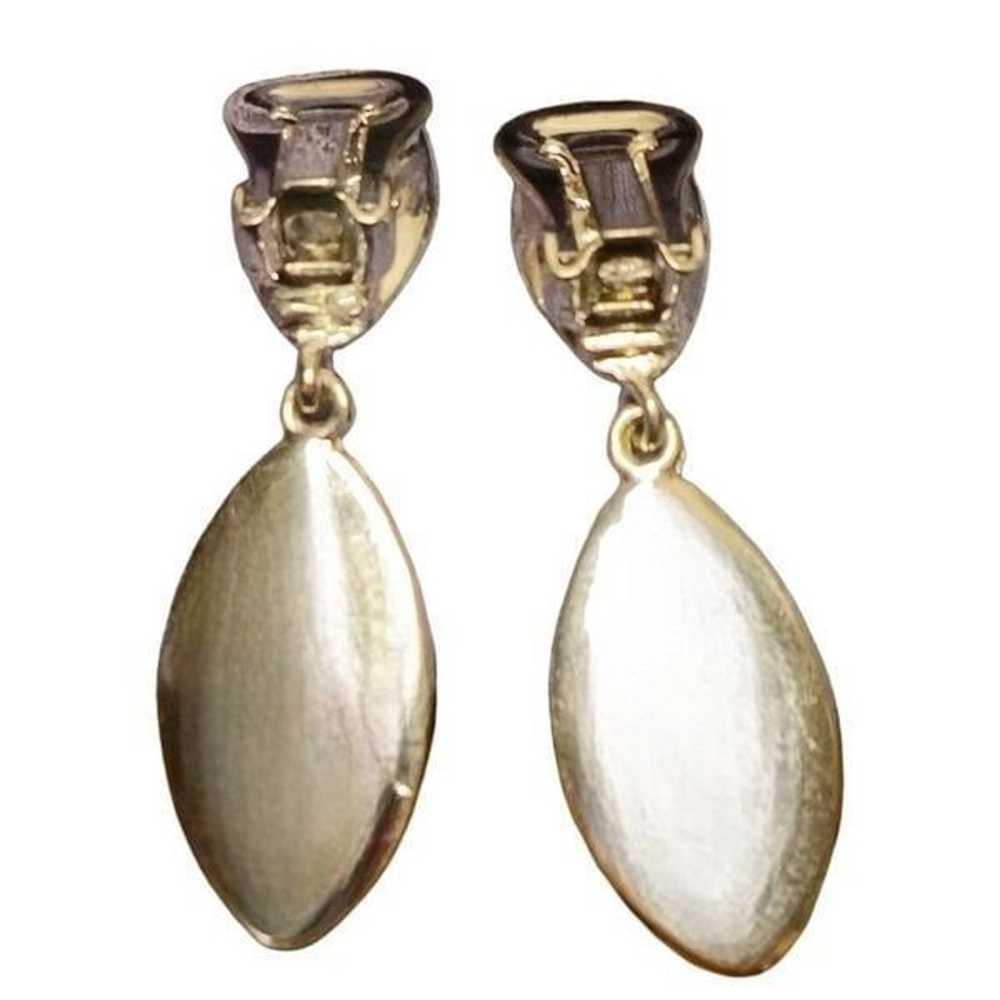 Givenchy Vintage Silver Drop Clipon Earrings - image 2