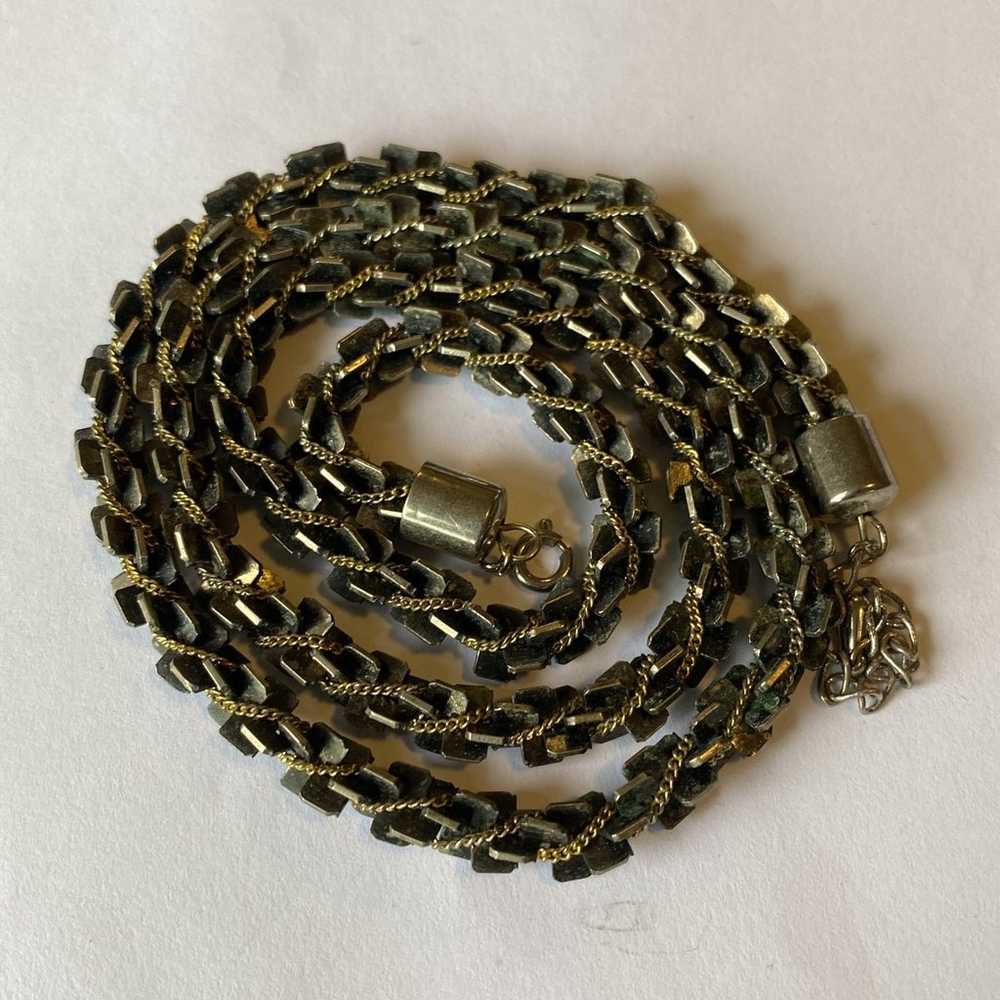 Artisan Silver Necklace - Chunky Links w/ Chain E… - image 5