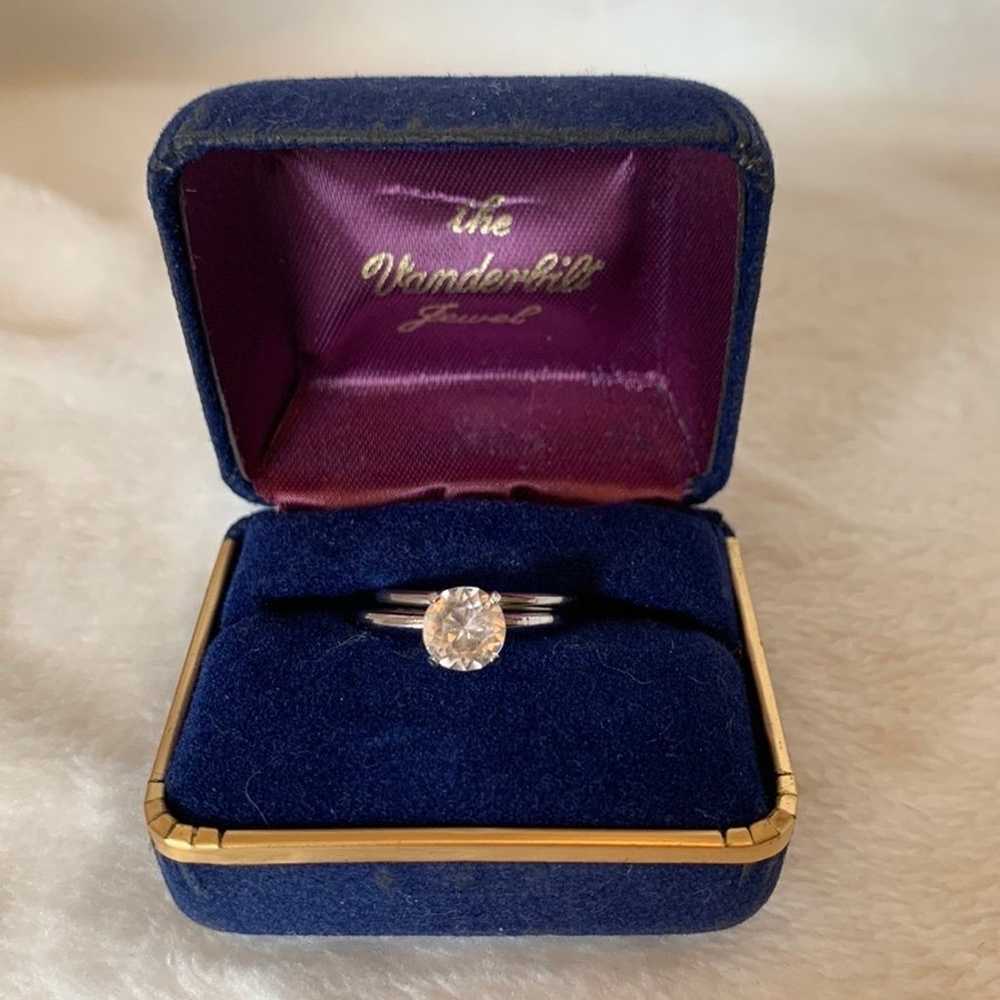 Vintage The Vanderbilt Jewel CZ Engagement & Wedd… - image 1