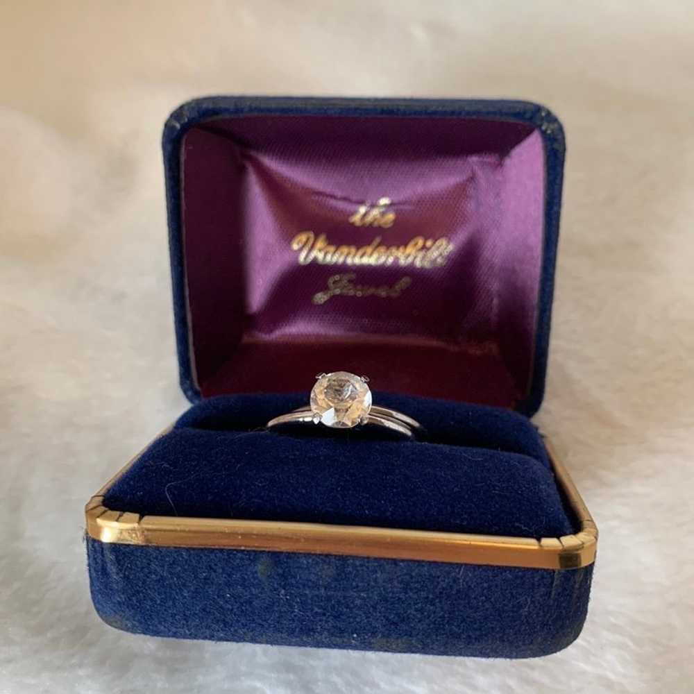 Vintage The Vanderbilt Jewel CZ Engagement & Wedd… - image 3