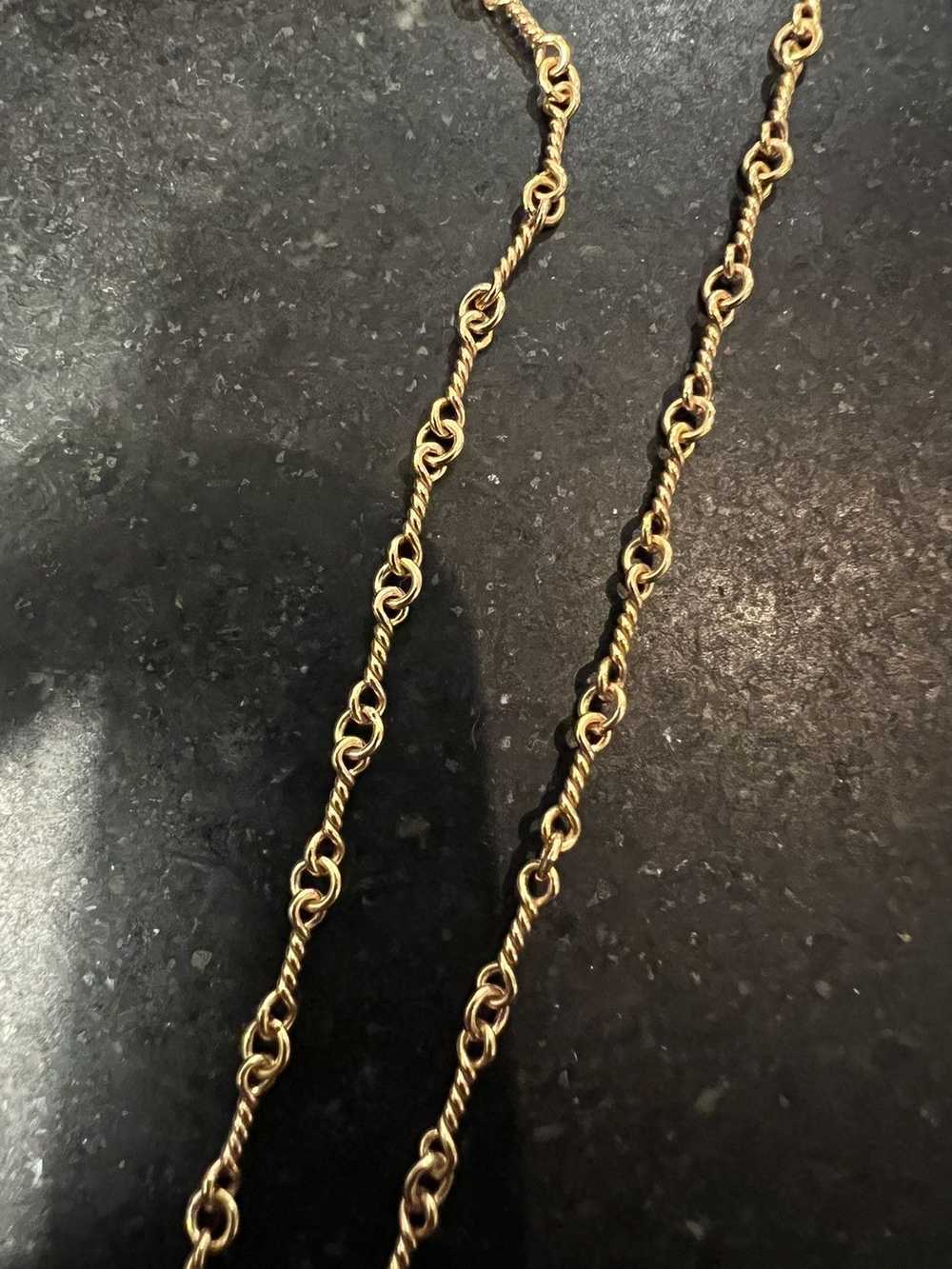 Chrome Hearts Chrome Hearts 22k Gold Twist Chain … - image 6