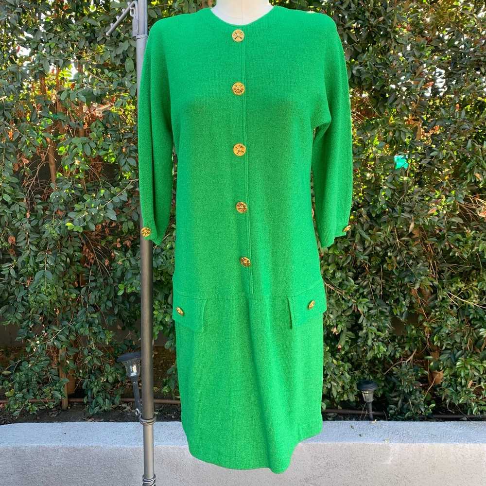 Vintage Adolfo Wool Blend Dress - image 2