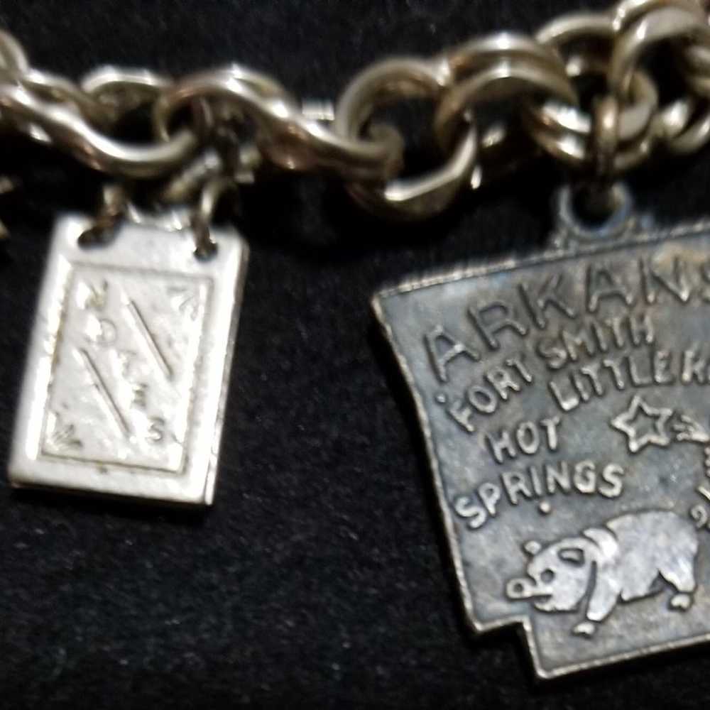 Vintage Silver charm Bracelet - image 5