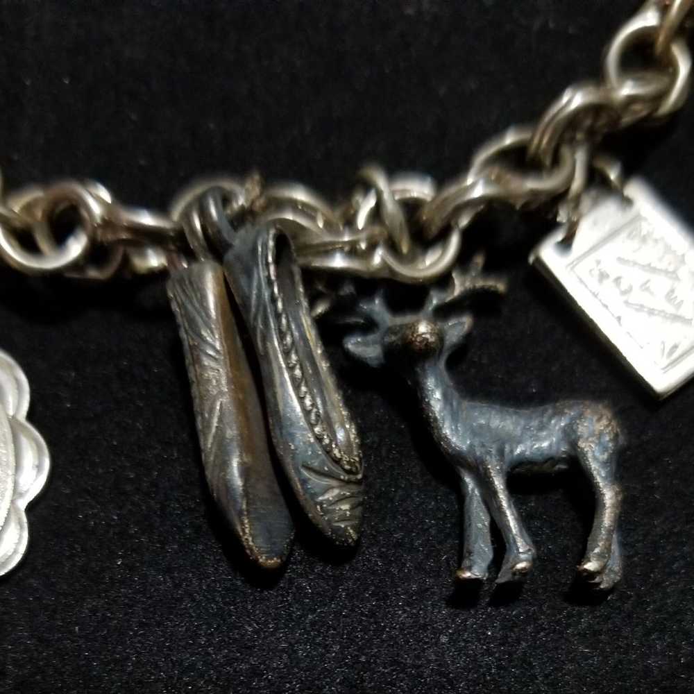 Vintage Silver charm Bracelet - image 6