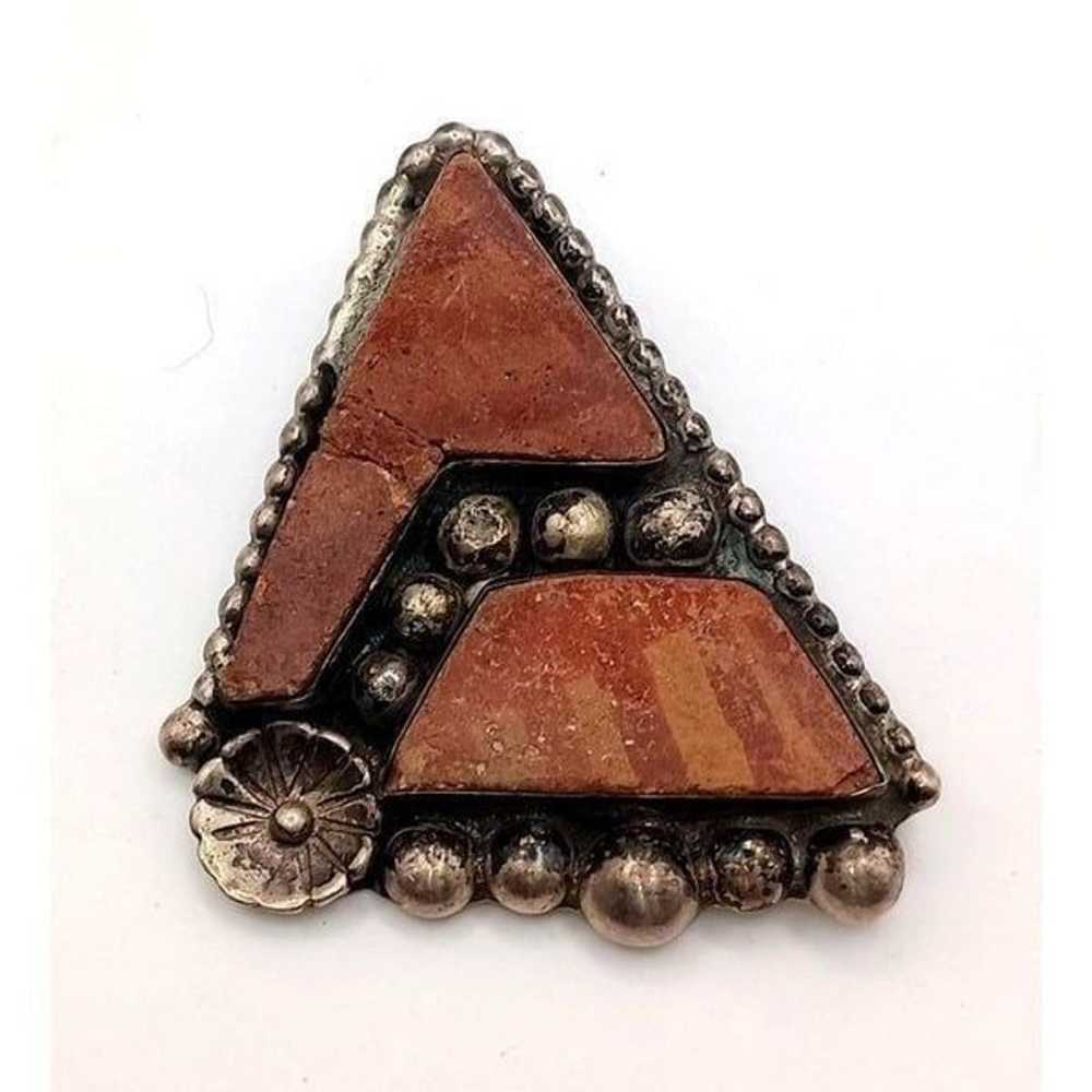 Vintage Navajo Signed Bisbee Bob Sterling Silver … - image 1