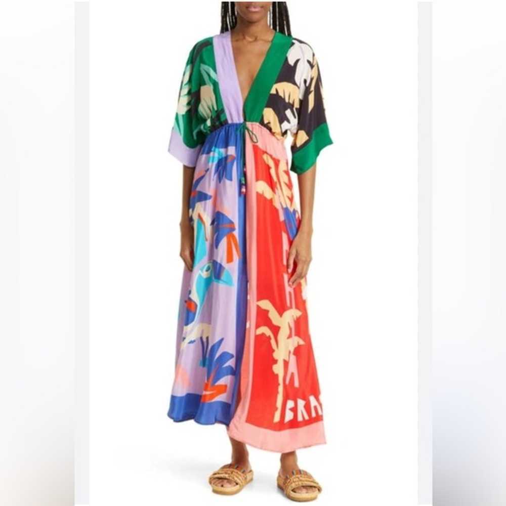 Farm Rio Brasil Bahia Scarves Maxi Dress - image 2