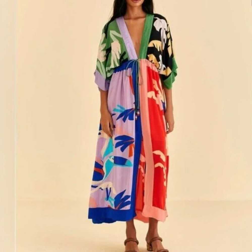 Farm Rio Brasil Bahia Scarves Maxi Dress - image 5