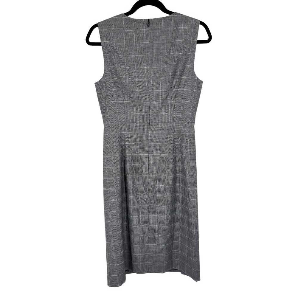 BOSS Hugo Boss Dress Dayami wool midi plaid sleev… - image 4