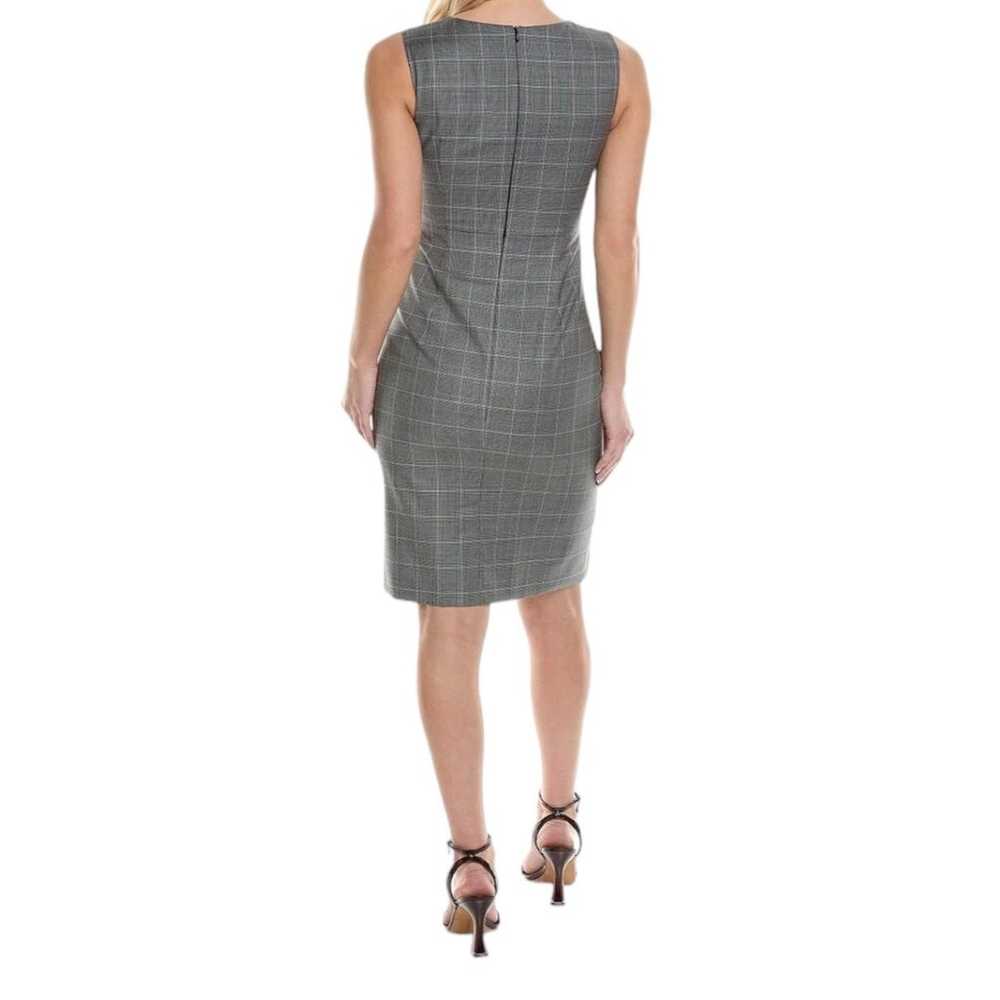 BOSS Hugo Boss Dress Dayami wool midi plaid sleev… - image 7