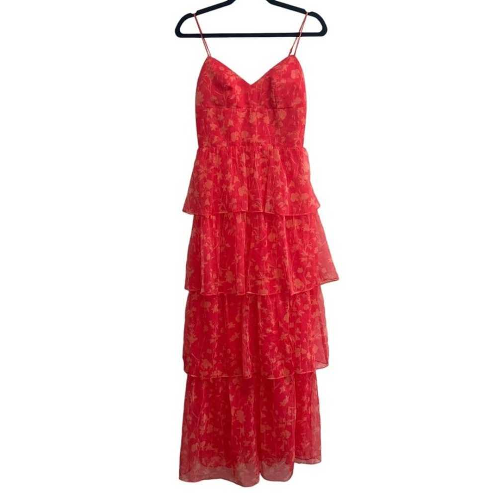 Amanda Uprichard Thaddea Maxi Dress Brookside Pin… - image 3